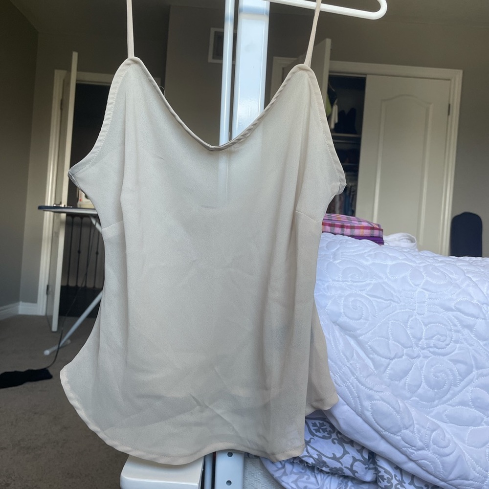 Thrifted sheer tank top